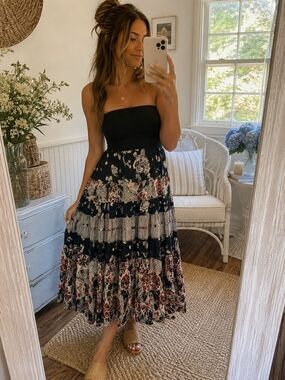CAROLE LITTLE Tiered Maxi Skirt